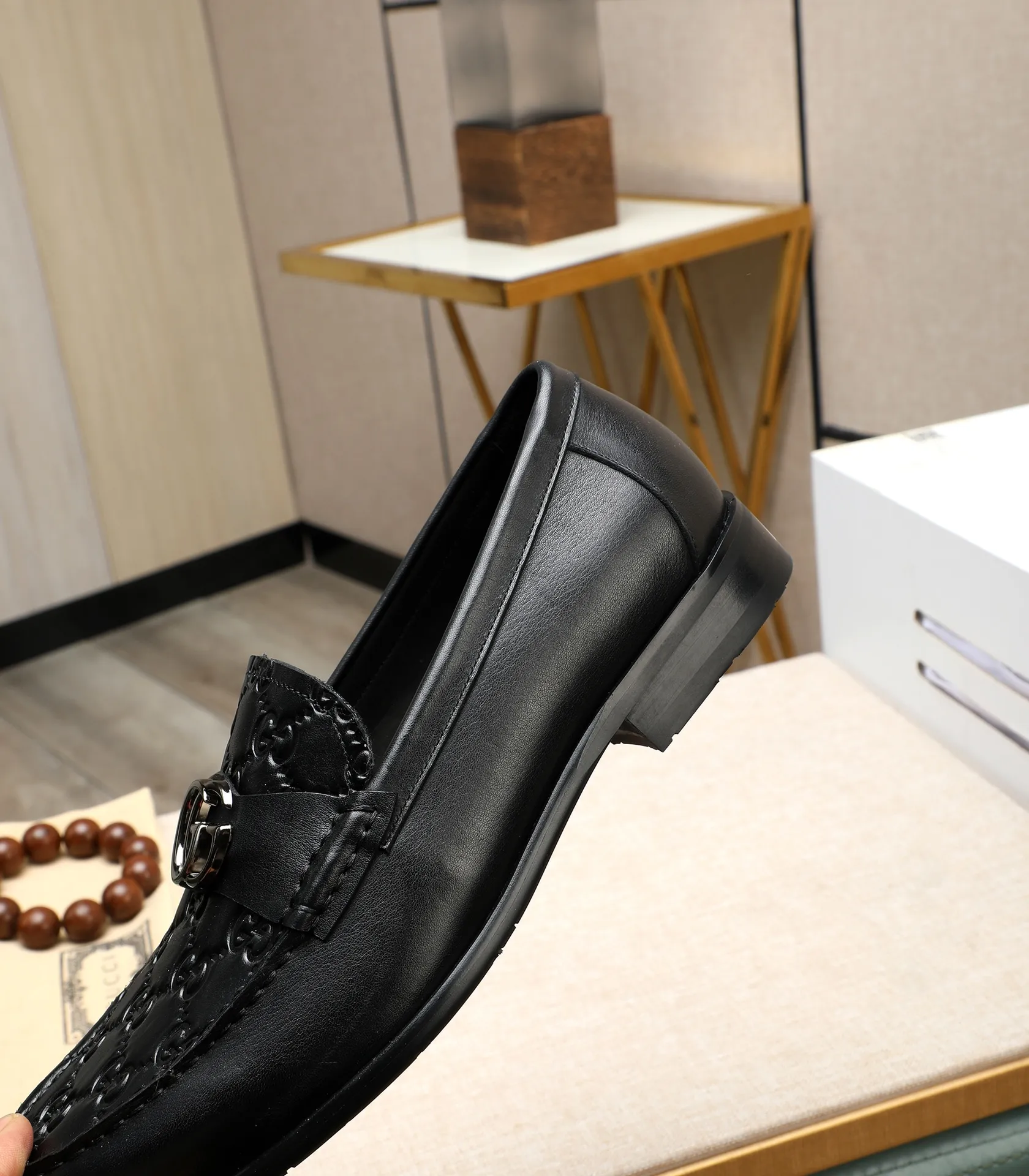 Men's shoes 💰500 📛📛 Original version (water-dyed cow lining) GUCCI official website formal shoes 🌀 Italian 🇮🇹 imported cowhide ➕ top imported water-dyed cowhide lining 💋 fine handmade original bottom, the real thing looks better when photographed in person Standard size 38-44 (45 46 customized)